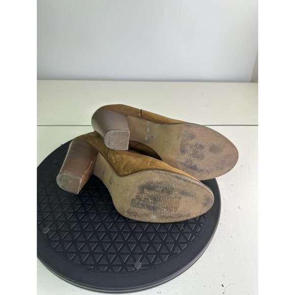 Madewell Ankle Boots Leather Size 6 Women Brown a0550 Booties Heels - Picture 5 of 8